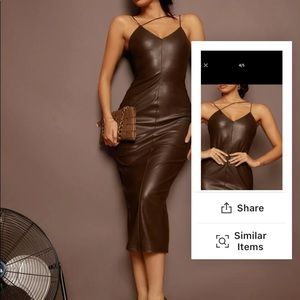 Beautiful faux leather dress